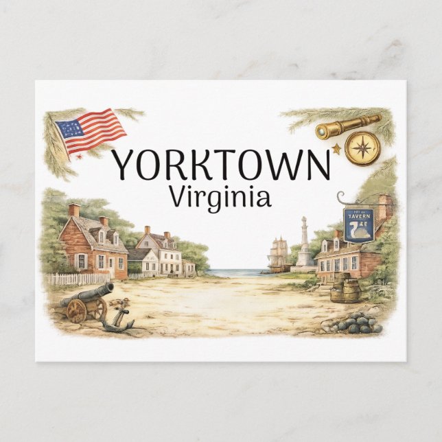 Yorktown Viriginia Postcard (Front)