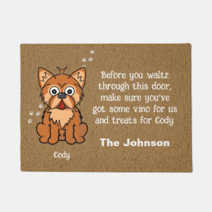 Yorky Dog Door Mat