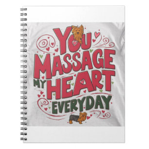 Yorky heart massage notebook