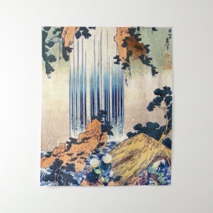 Yoro Waterfall in Mino Province Hokusai Katsushika Tapestry