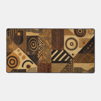 Yoruba African designs in earth tones Desk Mat