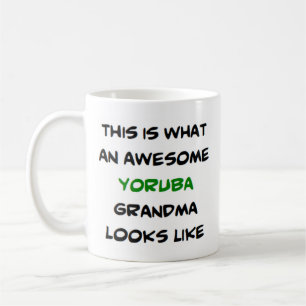 yoruba grandma, awesome coffee mug