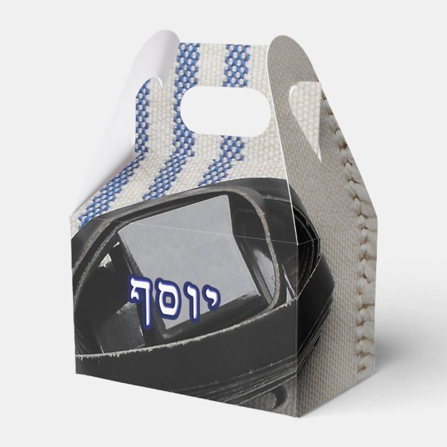 Yosef (Joseph) - Tallis & Tefillin Favour Box (Front Side)