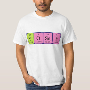 Yosef periodic table name shirt