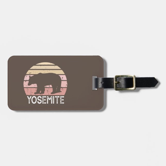 Yosemite Bear Luggage Tag (Front Horizontal)