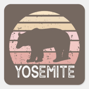 Yosemite Bear Square Sticker