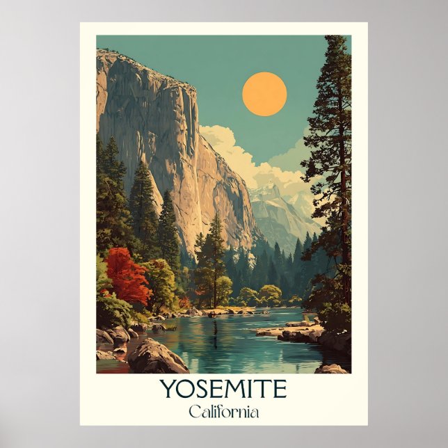 Yosemite California Art Print | National Park (Front)