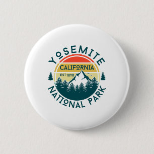 Yosemite California Nature Hiking Outdoors Travel  6 Cm Round Badge