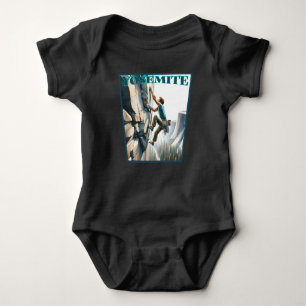 Yosemite California Rock Climbing Baby Bodysuit