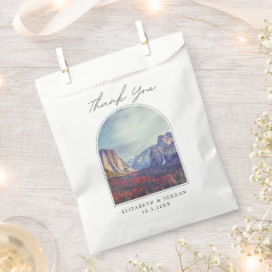 Yosemite California Wedding Favour Thank You Photo Bags