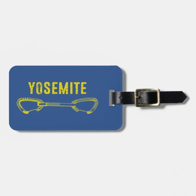 Yosemite Climbing Quickdraw Luggage Tag (Front Horizontal)