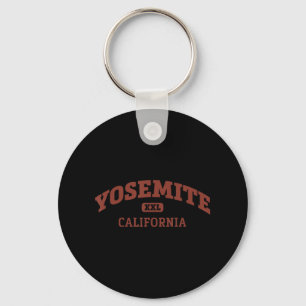 Yosemite College Style Rock Climbing Area Design 9 Key Ring