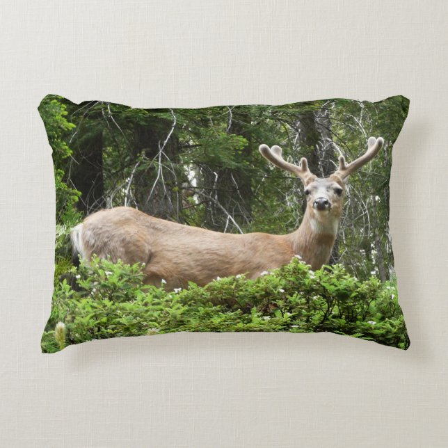 Yosemite Deer Nature Photography Decorative Cushion (Front)