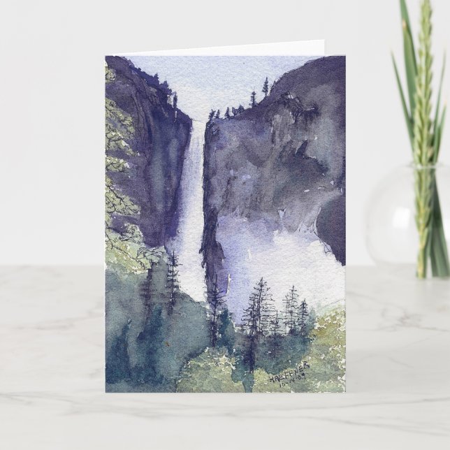 Yosemite Falls2,  Yosemite National Park Holiday Card (Front)