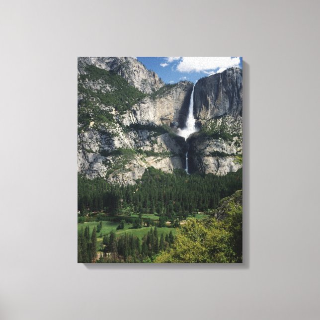Yosemite Falls and Valley Canvas Print (Front)