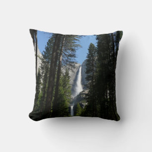 Yosemite Falls and Woods Landscape Photography Cushion