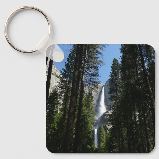 Yosemite Falls and Woods Landscape Photography Key Ring (Front)