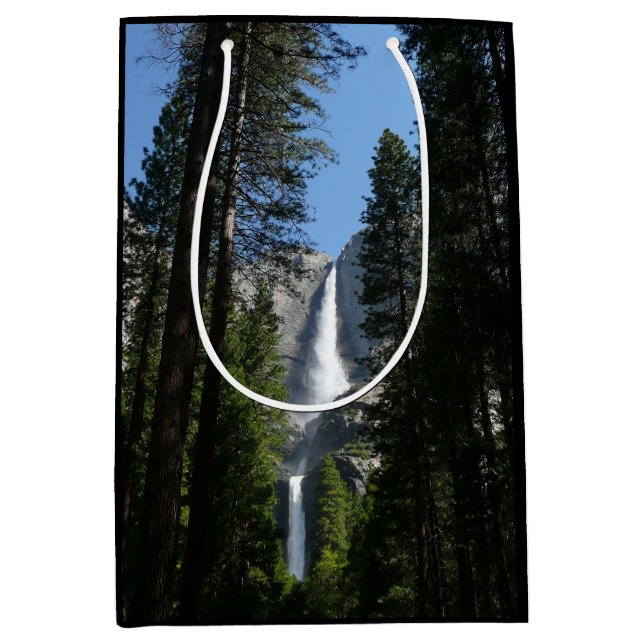 Yosemite Falls and Woods Landscape Photography Medium Gift Bag (Front)