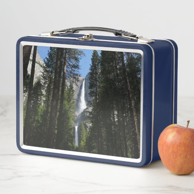 Yosemite Falls and Woods Landscape Photography Metal Lunch Box (In Situ)
