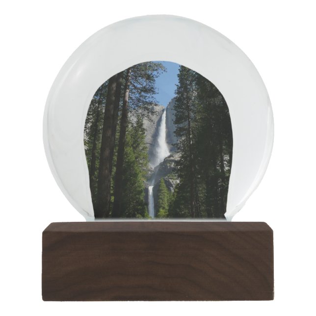 Yosemite Falls and Woods Landscape Photography Snow Globe (Front)