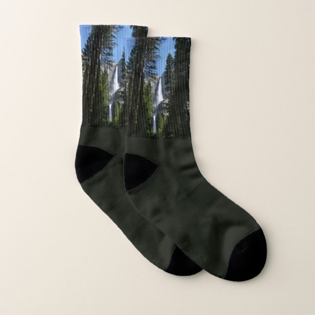 Yosemite Falls and Woods Landscape Photography Socks (Pair)