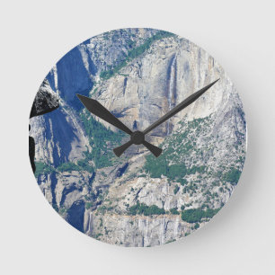 Yosemite Falls from Glacier Point, CA Round Clock