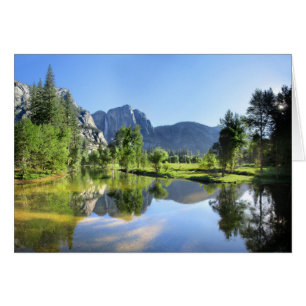Yosemite Falls from Merced River - Yosemite Valley