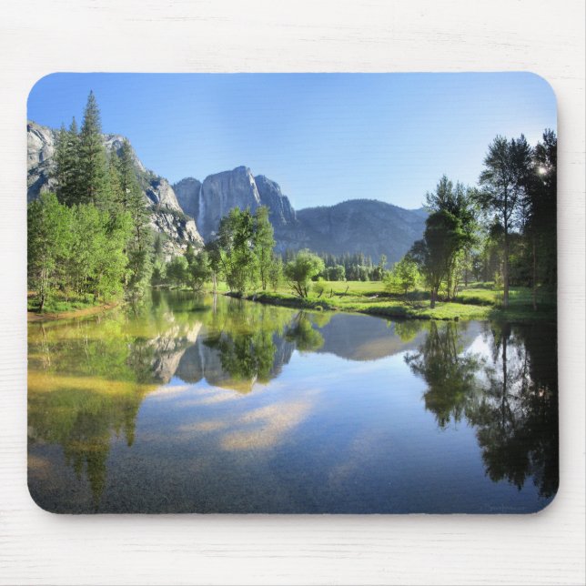 Yosemite Falls from Merced River - Yosemite Valley Mouse Mat (Front)