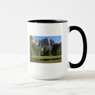 Yosemite Falls from Valley in California Mug