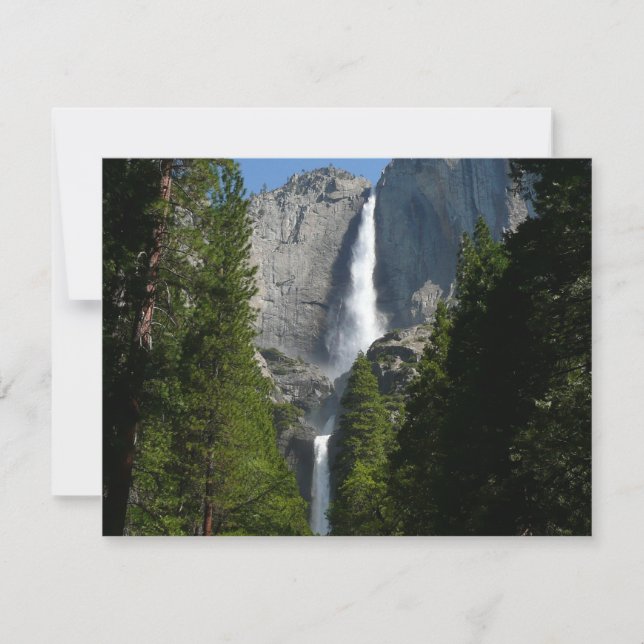 Yosemite Falls II from Yosemite National Park Card (Front)