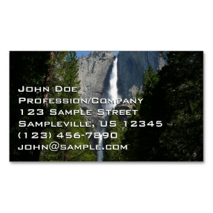 Yosemite Falls II from Yosemite National Park Magnetic Business Card
