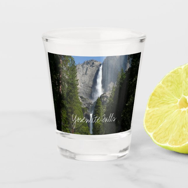 Yosemite Falls II from Yosemite National Park Shot Glass (Front)