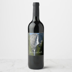 Yosemite Falls II from Yosemite National Park Wine Label