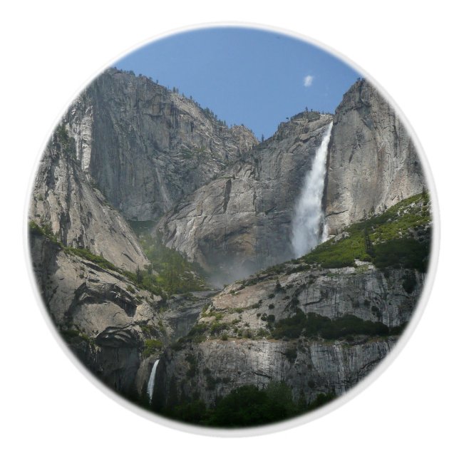 Yosemite Falls III from Yosemite National Park Ceramic Knob (Front)