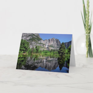 Yosemite Falls Refletion Card