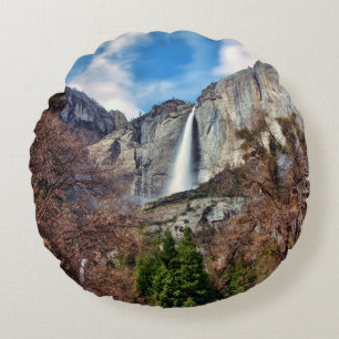 Yosemite Falls Round Cushion