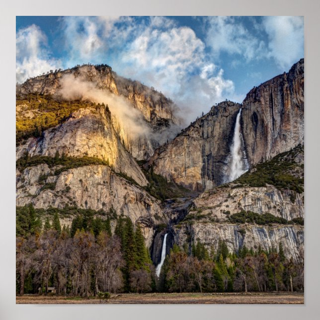 Yosemite Falls scenic, California Poster (Front)