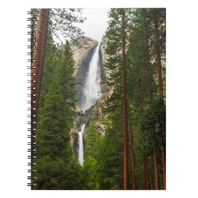 Yosemite Falls through the Forest Notebook (Front)