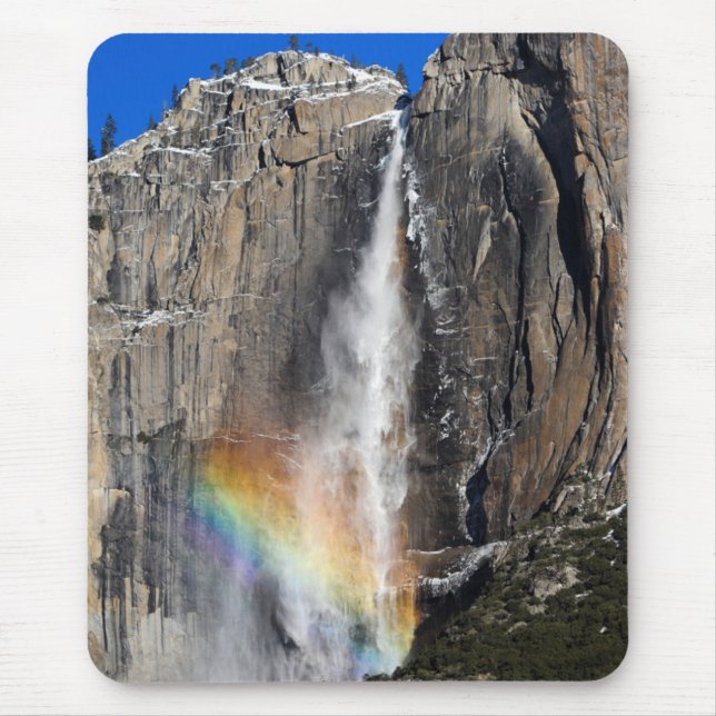 Yosemite Falls with Rainbow Mouse Mat (Front)