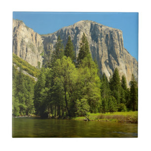 Yosemite From Valley Floor, Sierra-Nevada Tile