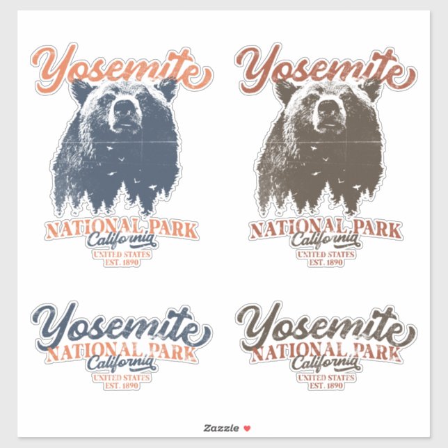 Yosemite Grizzly Bear California National Park (Sheet)