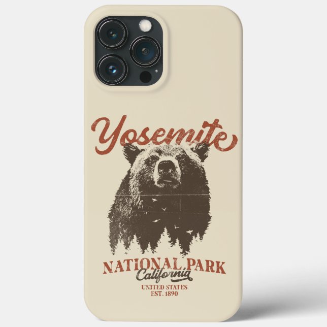 Yosemite Grizzly Bear California National Park Case-Mate iPhone Case (Back)