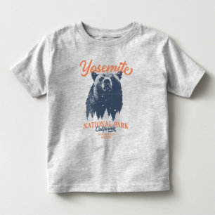 Yosemite Grizzly Bear California National Park Toddler T-Shirt