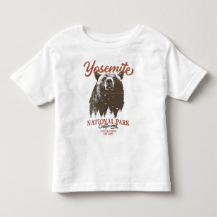 Yosemite Grizzly Bear California National Park Toddler T-Shirt