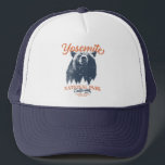 Yosemite Grizzly Bear California National Park Trucker Hat<br><div class="desc">Ready to embark on your next outdoor adventure? This Yosemite National Park t-shirt is a perfect choice. With a bold black bear and scenic forest landscape, this shirt will inspire you to explore and embrace nature. Unleash your inner explorer and don't miss out on this chance to bring the wilderness...</div>