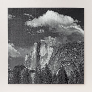 Yosemite - Half Dome - B-n-W - 20x20 - 676 pcs Jigsaw Puzzle
