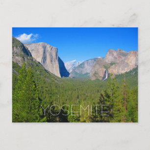 yosemite half dome postcard