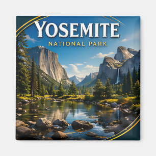 Yosemite Half Dome Scenic National Park Magnet