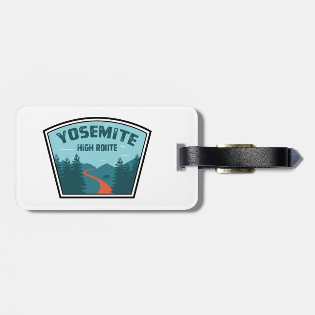 Yosemite High Route Luggage Tag (Back Horizontal)