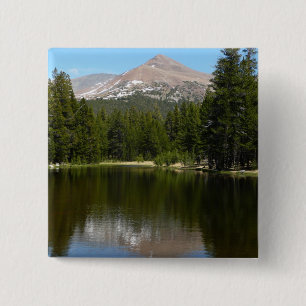 Yosemite Lake Reflection 15 Cm Square Badge
